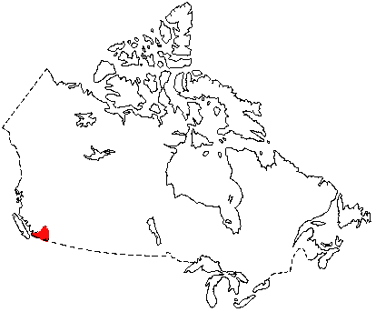 Map of Mountain Beaver in Canada
