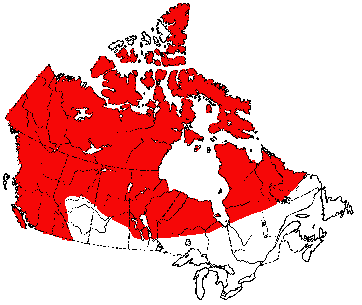Map of Wolverine in Canada