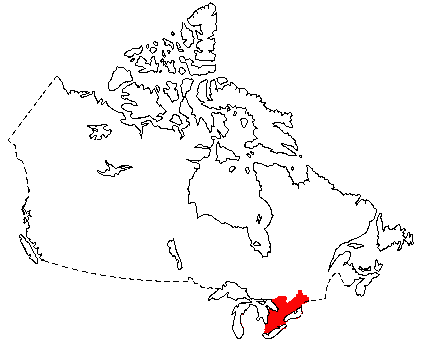 Map of European Hare in Canada
