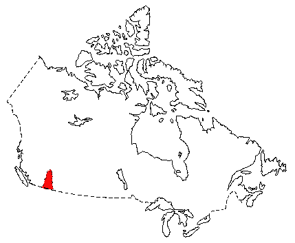 Map of Fringed Bat in Canada