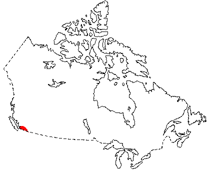 Map of Pacific Coast Mole in Canada