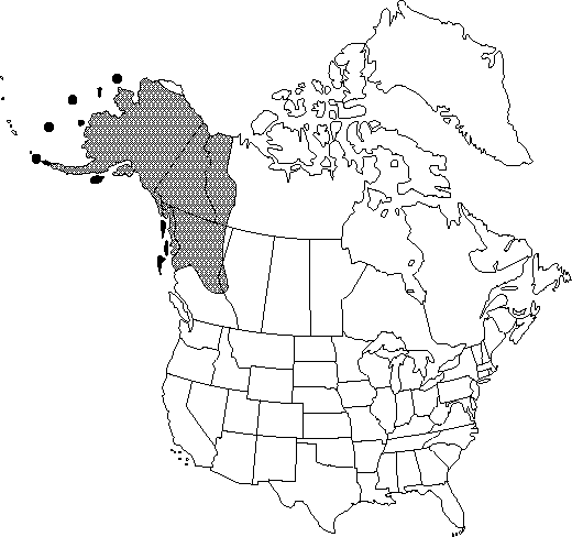 Map of <i>Aconitum delphiniifolium</i> in Canada