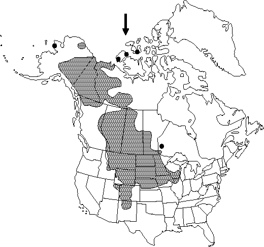 Map of Pasqueflower, prairie-smoke, prairie-crocus in Canada