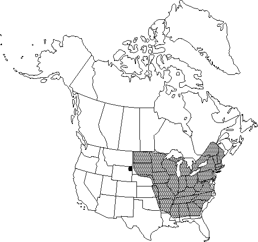 Map of <i>Anemone virginiana virginiana </i> in Canada