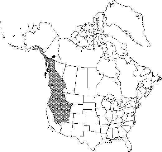 Map of <i>Aquilegia formosa formosa </i> in Canada