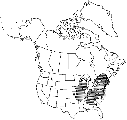 Map of Walking fern in Canada