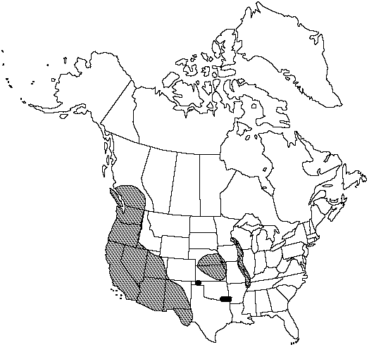 Map of <i>Azolla mexicana </i> in Canada