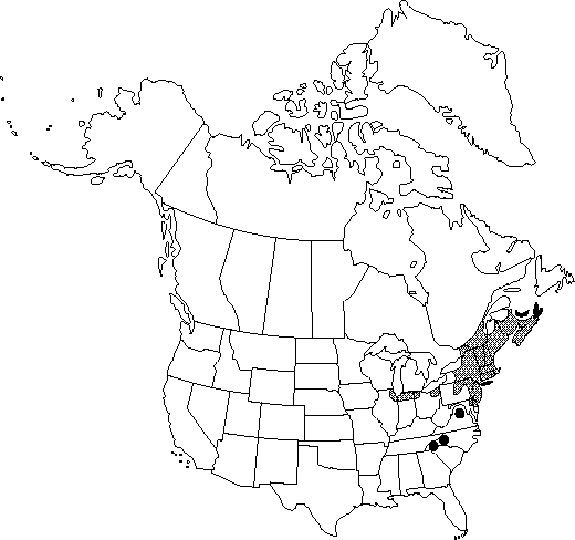 Map of Gray birch, white birch, fire birch in Canada