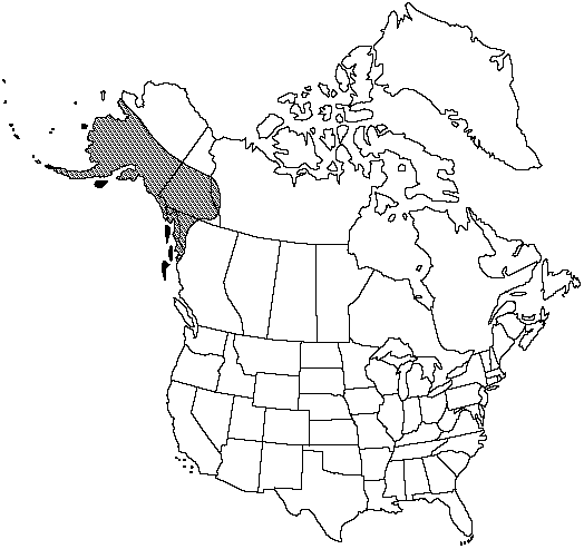 Map of Alaska parsley fern in Canada