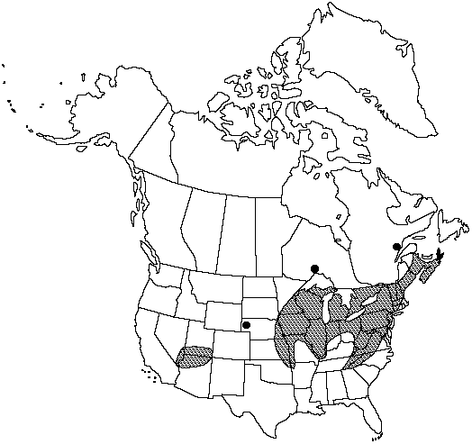 Map of Mackay's brittle fern in Canada