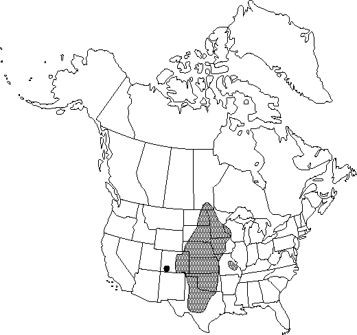 Map of Plains larkspur, white larkspur, Penard's larkspur in Canada