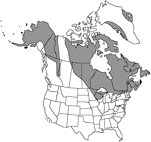 Map of Fragrant wood fern in Canada