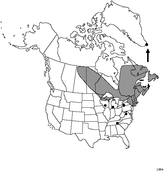 Map of Lake quillwort in Canada
