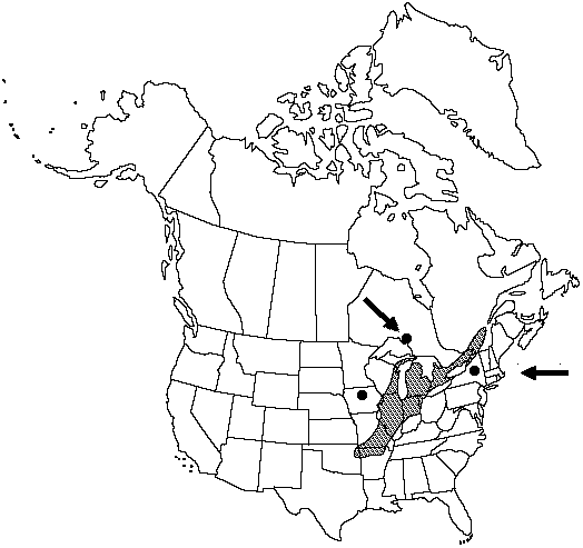 Map of Buck's meadow spike-moss, hidden spike-moss  in Canada