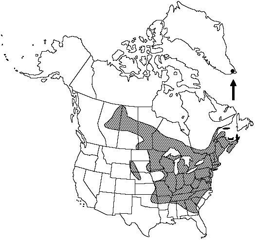 Map of Rock spike-moss, dwarf spike-moss in Canada