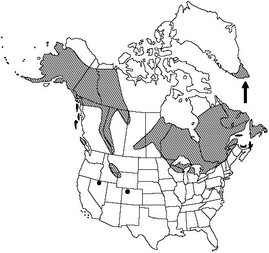 Map of Northern spike-moss, prickly mountain-moss in Canada