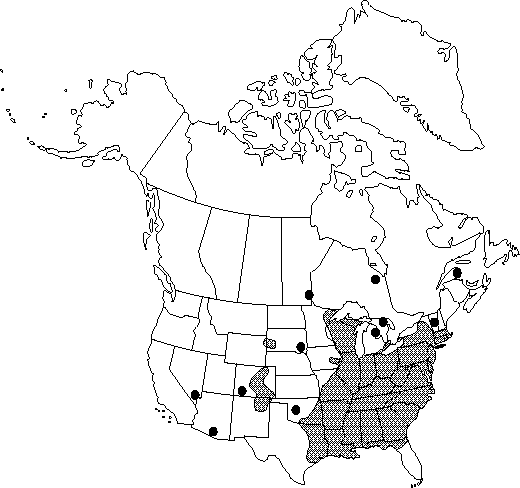 Map of Skunk meadow-rue, wax-leaved meadow-rue, purple meadow-rue in Canada