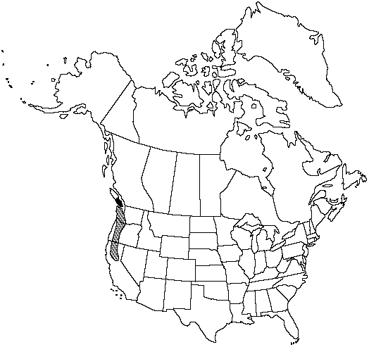 Map of Nevada marsh fern in Canada