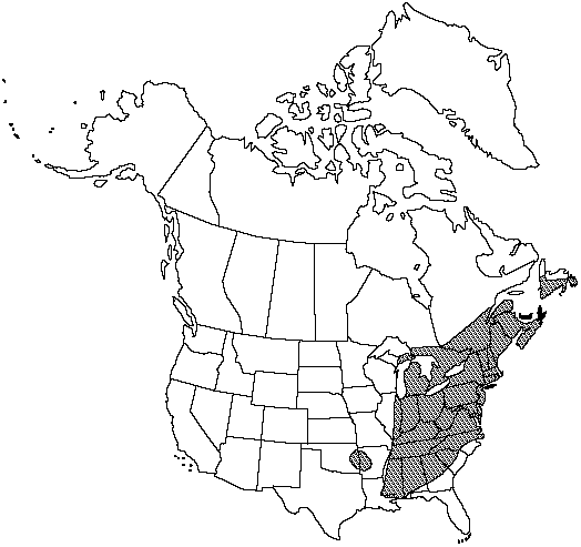Map of New York fern in Canada