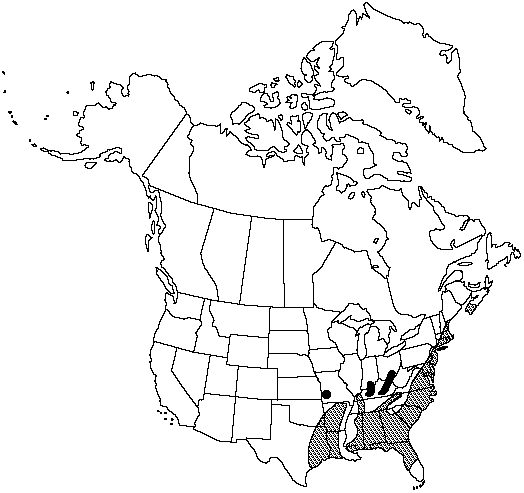 Map of <i>Woodwardia areolata</i> in Canada