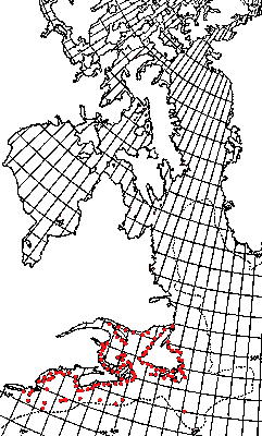 Map of American Lobster in Canada