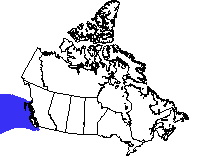 Map of the Pacific Marine ecozone